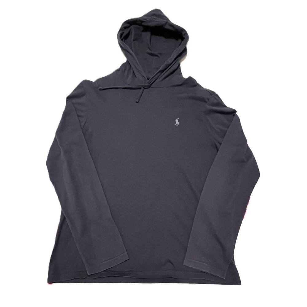 Polo Ralph Lauren Navy Blue Hoodie w/ Polo Logo, Men's size med